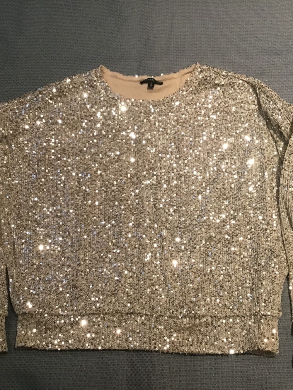 Dynamite gold sequin blouse
